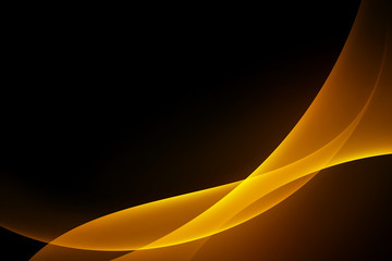 Fototapeta premium Streszczenie jasny złoty gradient krzywa luksusowa grafika koncepcja na ciemnym tle, kompozycja przestrzeni kopii.