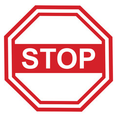 Stop Sign Design Red