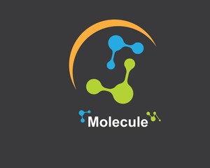 molecule logo vector illustration design