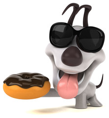 Fun dog - 3D Illustration