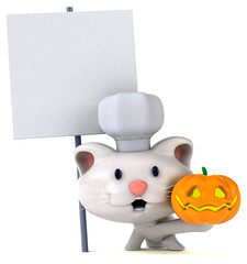 Fun cat - 3D Illustration