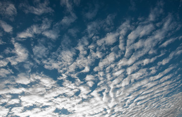 Beautiful white clouds on blue sky for your design