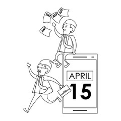 state government taxes business cartoon in black and white