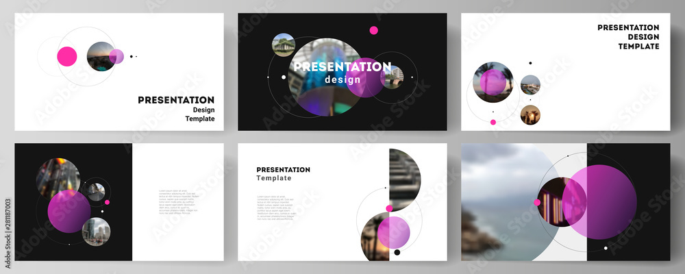 Poster the minimalistic vector layout of the presentation slides design business templates. simple design f