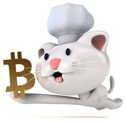 Fun cat - 3D Illustration