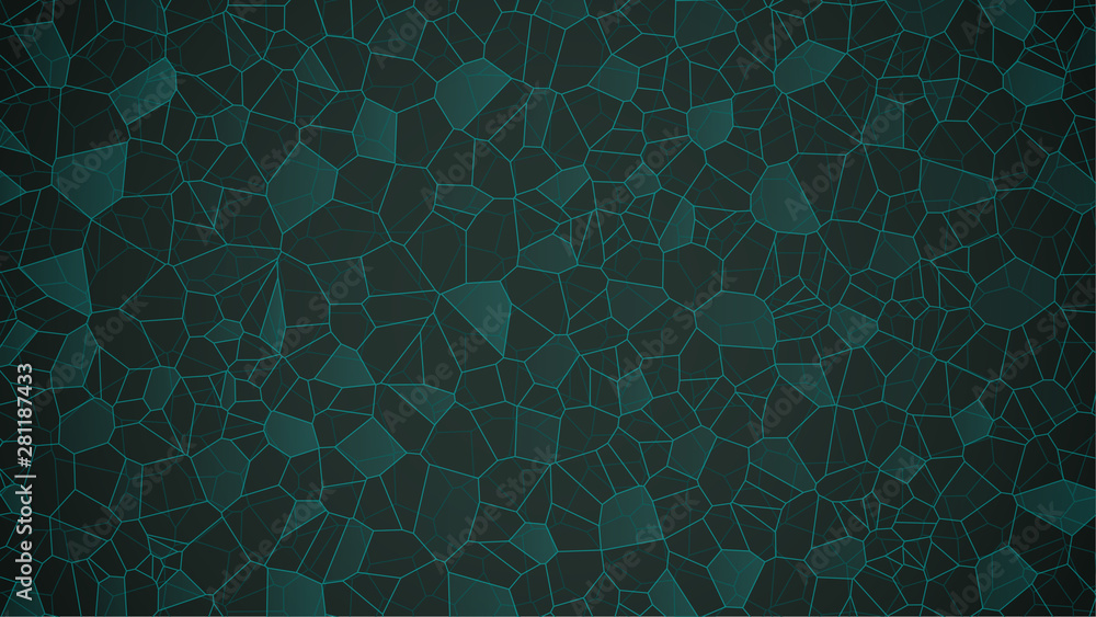 Aufkleber abstract black mosaic background. lace mesh of geometric elements. diamonds, squares and polyhedra. 