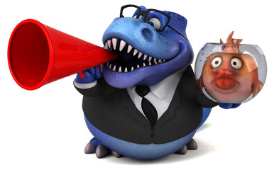 Fun trex - 3D Illustration © Julien Tromeur