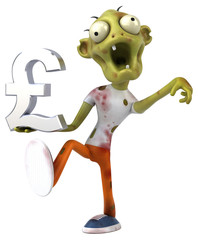 Fun zombie - 3D Illustration
