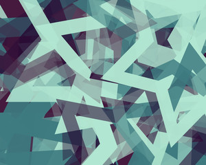 Abstract Generative Art color distributed Stars background illustration