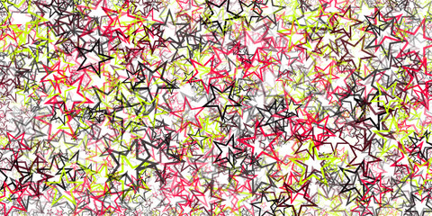Abstract Generative Art color distributed Stars background illustration