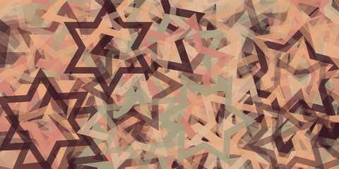 Abstract Generative Art color distributed Stars background illustration