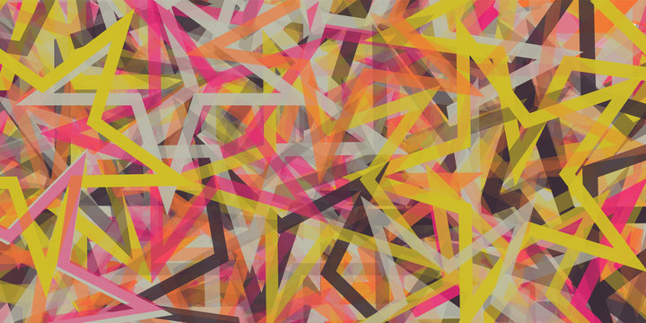 Abstract Generative Art color distributed Stars background illustration