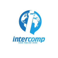i computer logo designs world