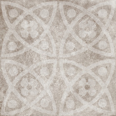 Arabesque pattern texture background, digital floor tile design - 281189836