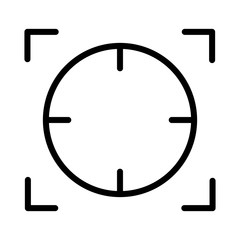 Focal point or focus icon design. Vector
