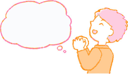 Pop Illustration of a Businessman who responds sideways with Speech Balloon set