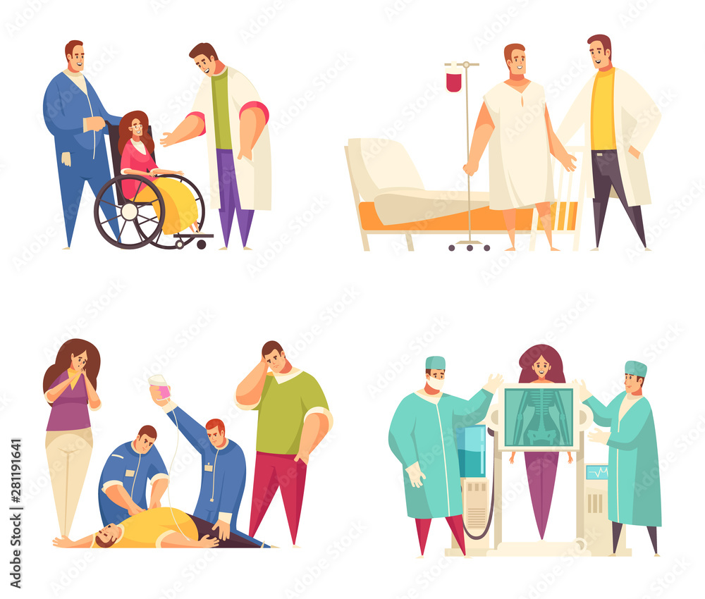 Poster Medical Design Concept Set