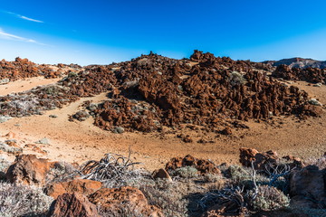 Desert landscape of Tenerife