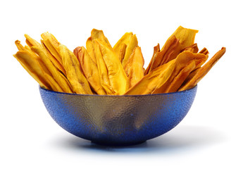 Mango. dry mango on the background