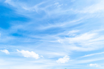 Blue sky with cloud. Clearing day and Good weather in the morning.