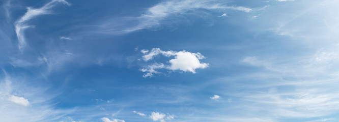 Blue sky with cloud. Clearing day and Good weather in the morning.
