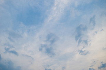 Obraz premium Blue sky with cloud. Clearing day and Good weather in the morning.