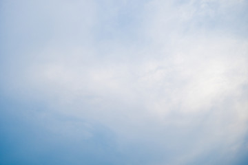 Blue sky with cloud. Clearing day and Good weather in the morning.