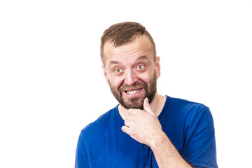 Confused man thinking