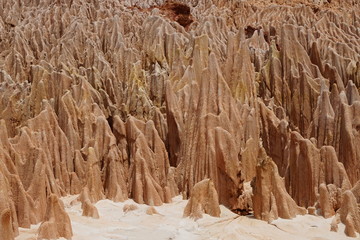 Tsingi rouge nationalpark auf madagaskar in afrika