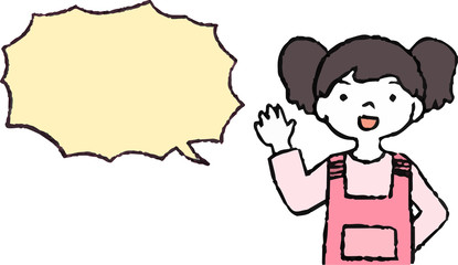 Illustration of women of various ages with Speech Balloon