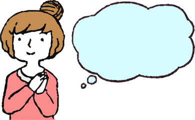 Illustration of women of various ages with Speech Balloon