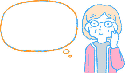Illustration of women of various ages with Speech Balloon