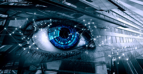 Abstract high tech eye concept