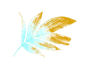 tropical nature green palm leaf pattern
