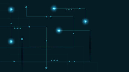 Abstract geometric connect lines and dots.Simple technology graphic background.Illustration Vector design Network and Connection concept.