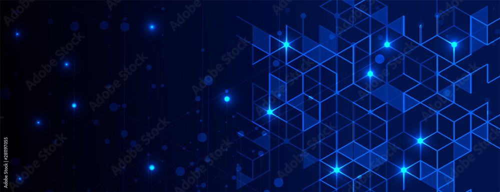 Poster abstract tech background. futuristic technology interface