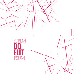 Abstract background with dynamic flying fragments. ector geometric shapes scattered. Chaotic Textile texture.