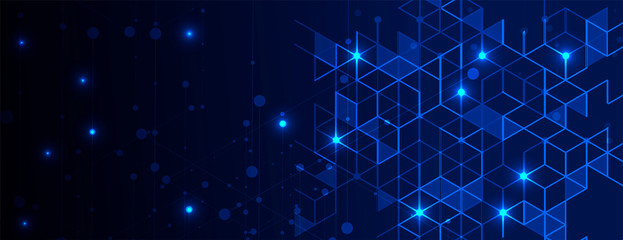 Abstract tech background. Futuristic technology interface