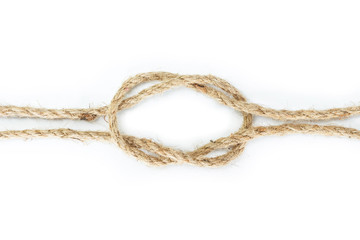 rope on white background.