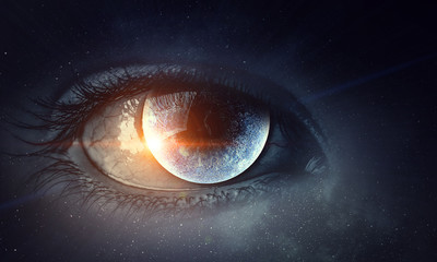 Abstract high tech eye concept