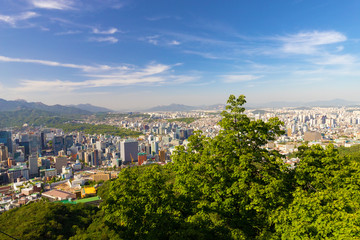 Fototapeta premium Cityscape of Soul, South Korea.