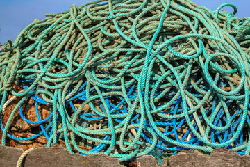 Cordages de pêche en vrac