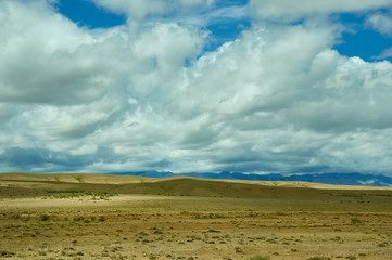 Mountain plateau in the area Zavkhan River