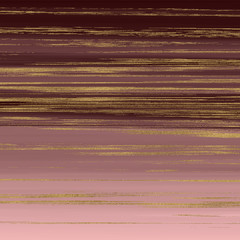 Liquid marble texture. Rose gold and golden glitter ink painting abstract pattern. Trendy backgrounds for wallpaper, flyer, poster, card, invitations. 