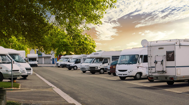 Concentration de camping-car