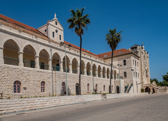 The Don Bosco vocational high school near Basilica of Jesus the Adolescent in Nazareth, Israel