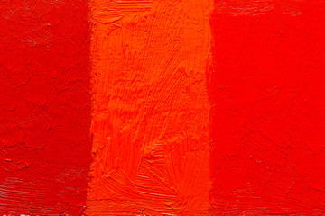 Abstract vermillion red grunge painting background