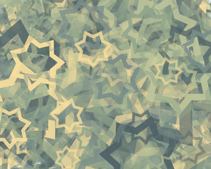 Abstract Generative Art color distributed Stars background illustration