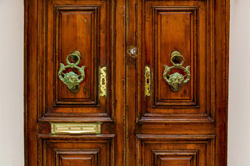 texture of wooden doors in Malta
