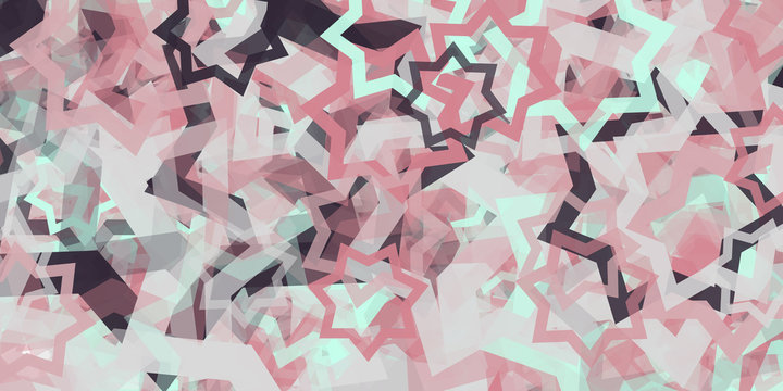 Abstract Generative Art color distributed Stars background illustration